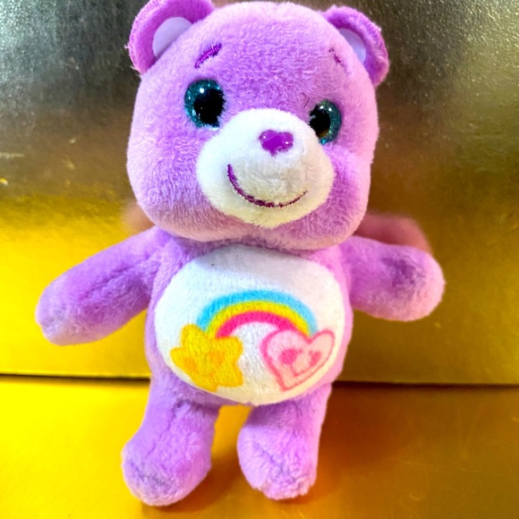 CARE BEARS SURPRIZAMALS 2019 SURPRISE BEAR WITH SPARKLY BLUE EYES MINI PLUSH - Picture 8 of 10